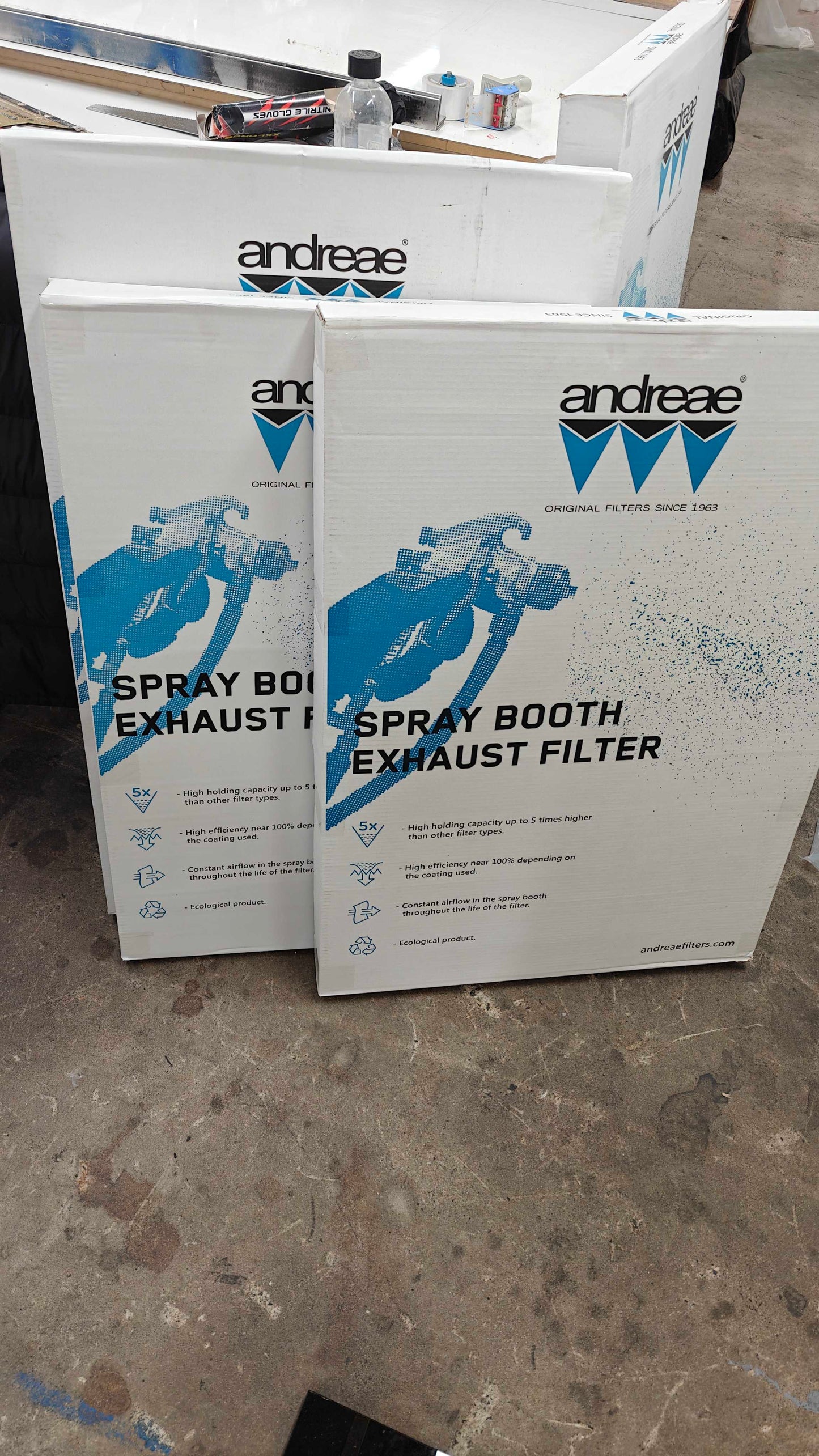 Andreae 1000mm x 10mtr HIGH Efficiency Cardboard Filter